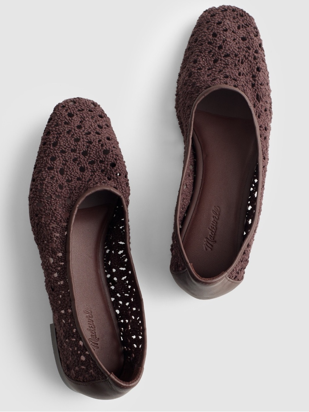 NWT Madewell Mylie Crochet Ballet Flats